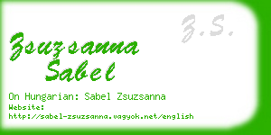 zsuzsanna sabel business card